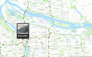 ETA Mapping with Traffic Cams